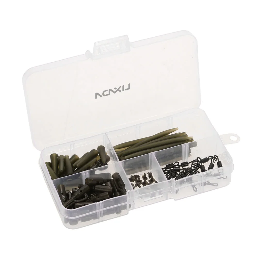 100 шт. терминал для ловли карпа снасти безопасная клипса с булавками резиновые