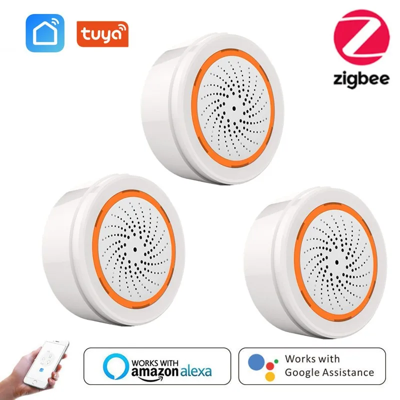 Сирена ZigBee NEO 3 в 1 с поддержкой Wi-Fi 90 дБ | Безопасность и защита