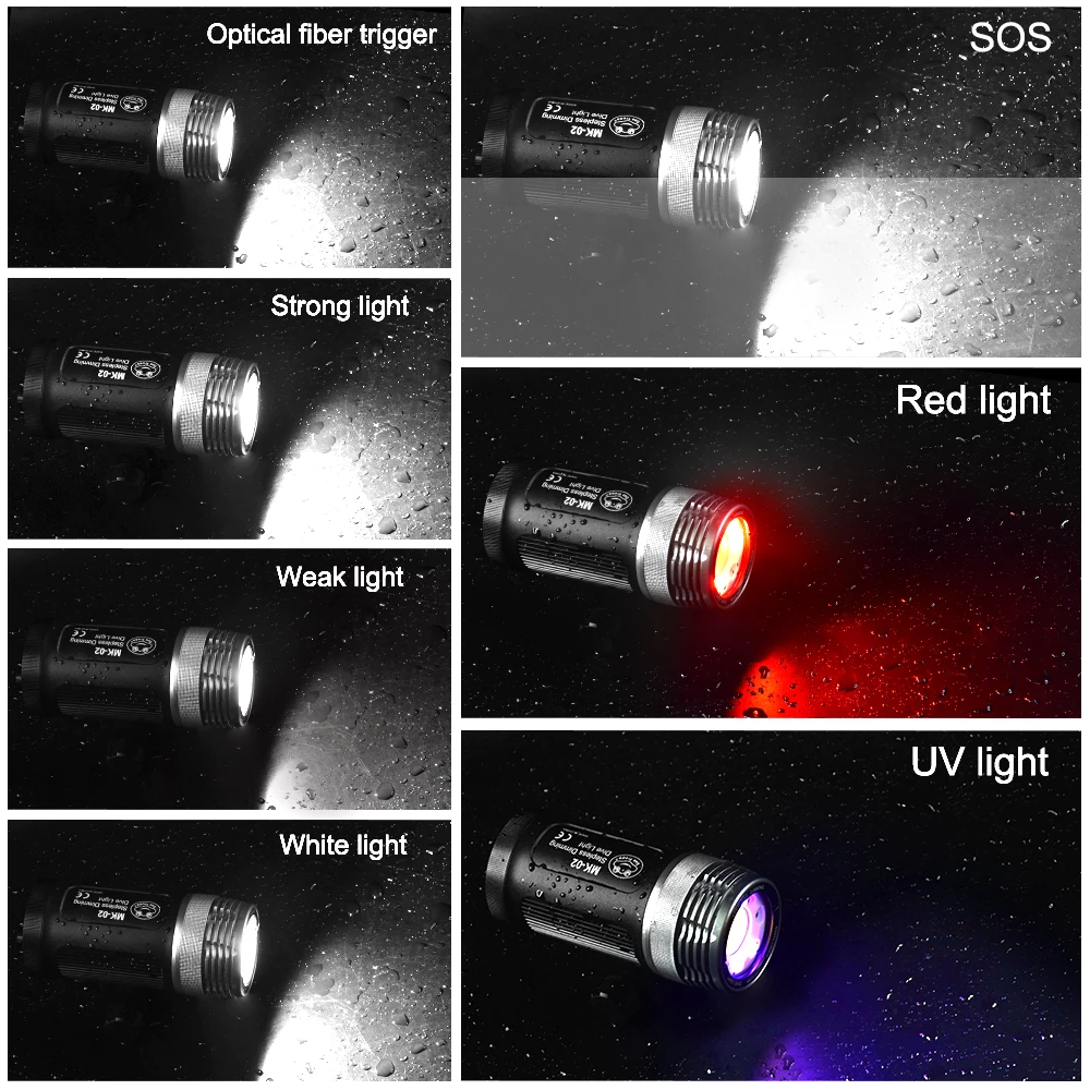 Pаспродажа Seafrogs 6000LM вспышка для подводного погружения и светильник фотографии светодиодный светильник Underwater100m IPX8 COB фонарь лампа Многофункциональный...