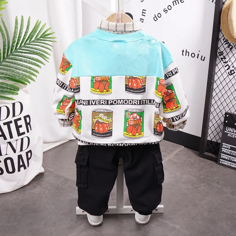 

Boys & Girls Cartoon T-shirts Kids cartoon Print Sweater For Boys Children spring and autumn long Sleeve T-shirt Cotton 2-7years