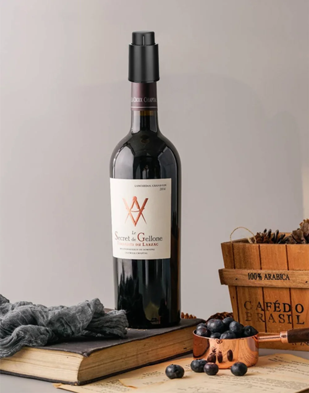 CJ пластиковая вакуумная пробка для винных бутылок герметичная память хранения