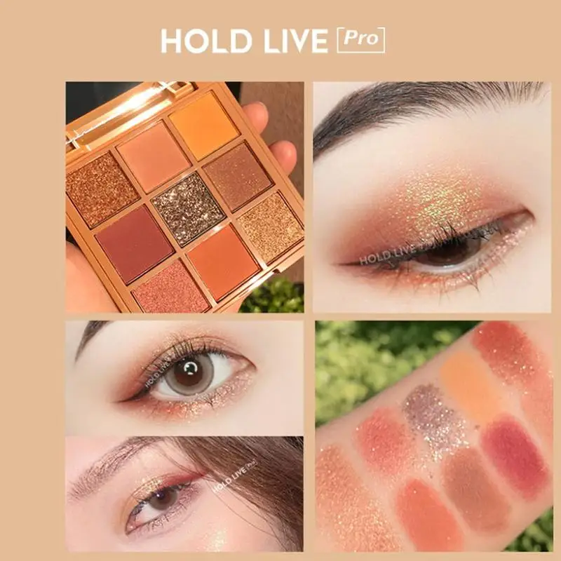 Палитра теней для век 6 цветов матовая водостойкая долговечная блестящая пудра