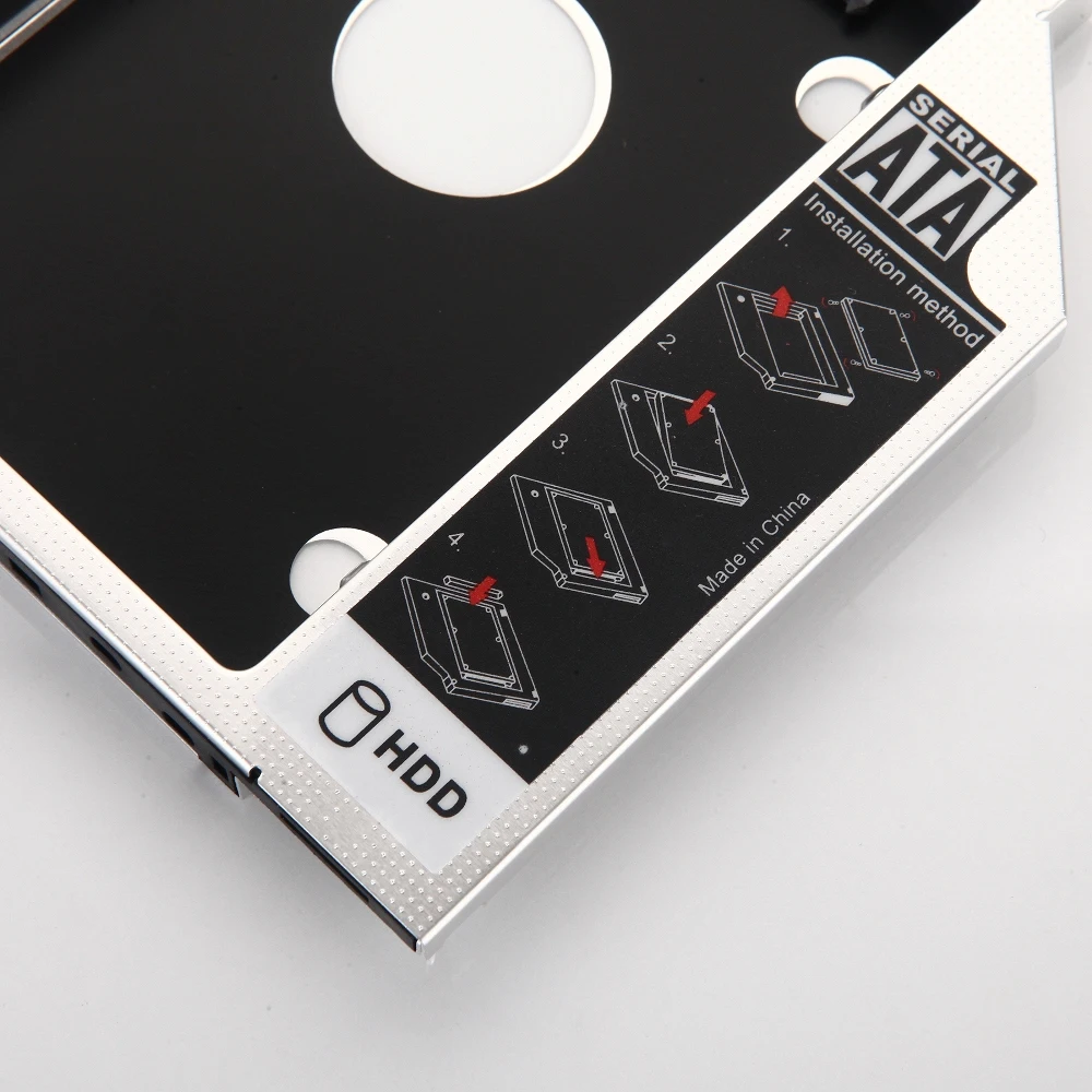 Универсальный 12 7 мм SATA 2nd жесткий диск HDD SSD IDE/SATA Оптический Caddy рамки для