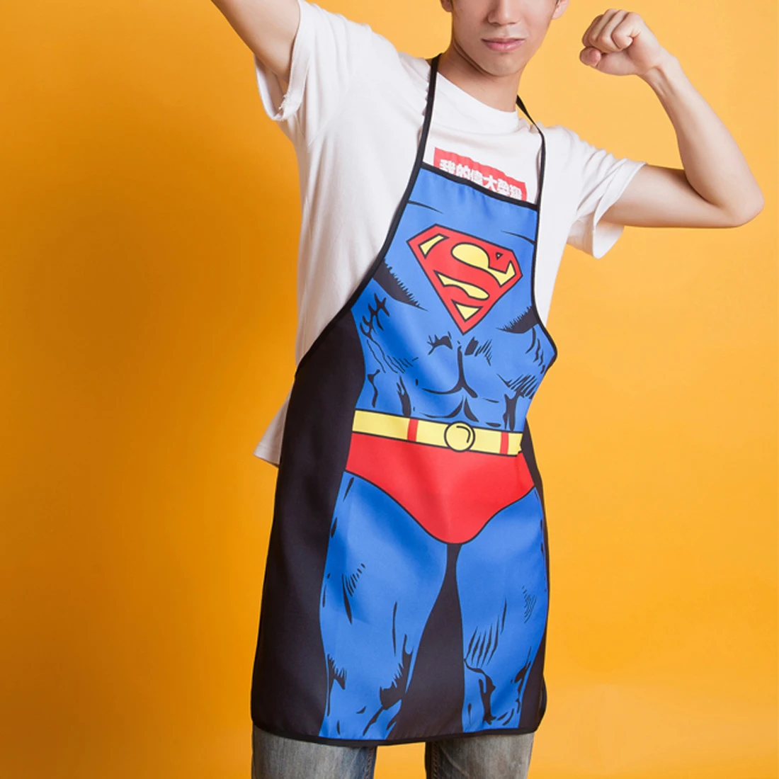 

Домашние забавные фартуки, персонализированные фартуки для супергероев, кухня для женщин и мужчин, для барбекю, уборки кухни, передние фарт...