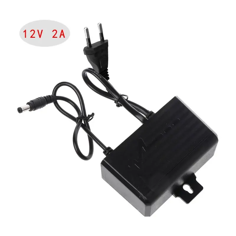 

Power Supply AC DC Charger Adapter 12V 2A EU US Plug Waterproof Outdoor for Monitor CCTV CCD Security Camera