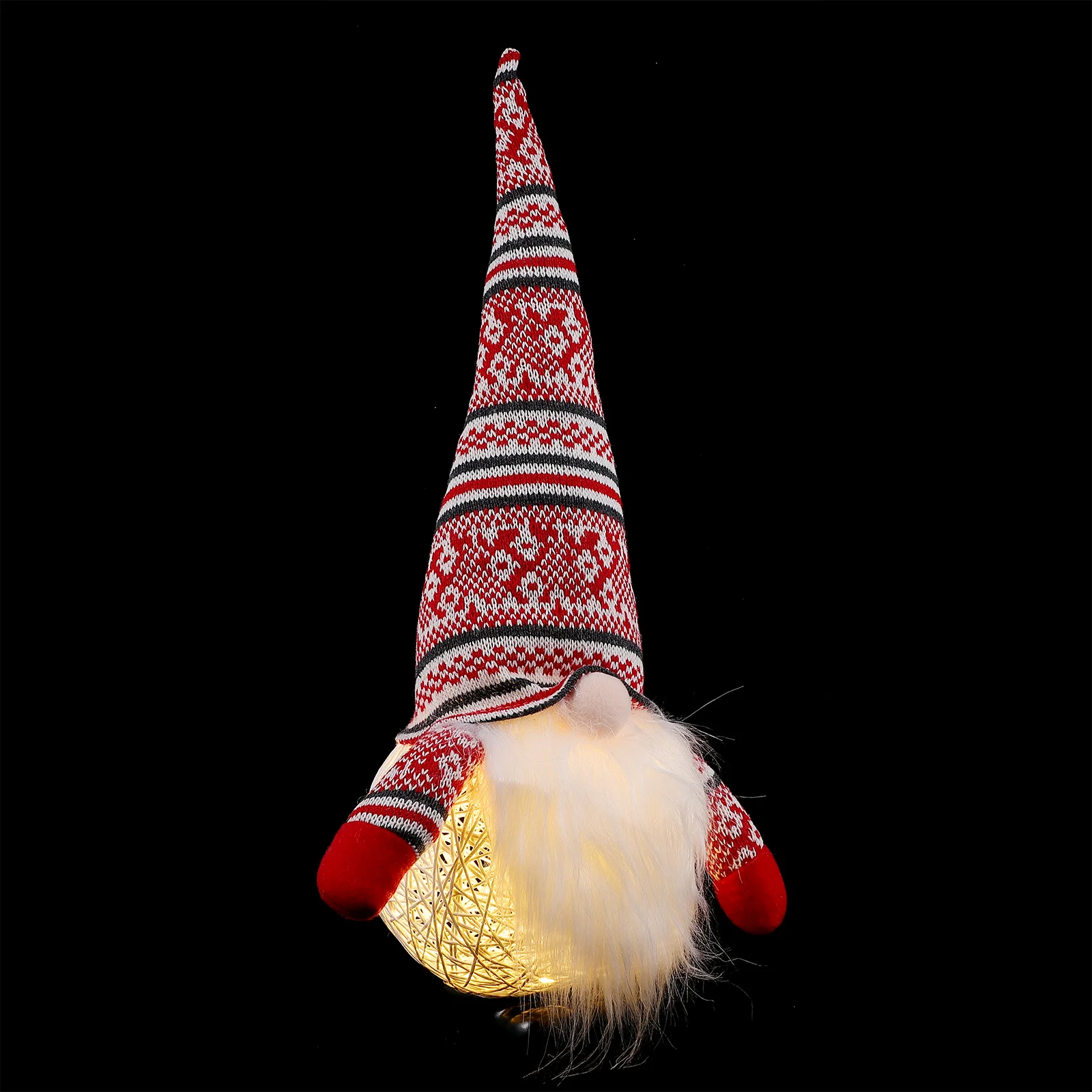 

1Pc Home Christmas Gnome Desktop Decor with Light Gnome Doll Decoration