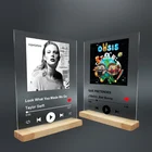 Акриловое стекло, персонализированное изготовление на заказ, зубной налет Spotify Song, эксклюзивный подарок для пары на годовщину, для бойфренда