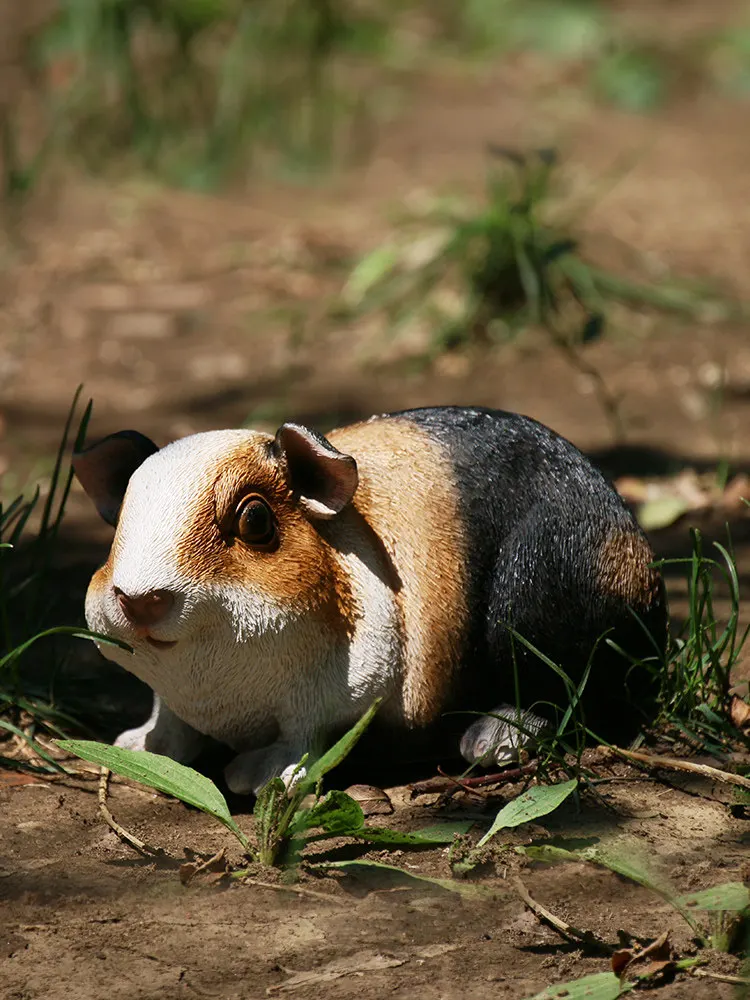 Европейская имитация животного морская свинка орнамент из смолы украшение для