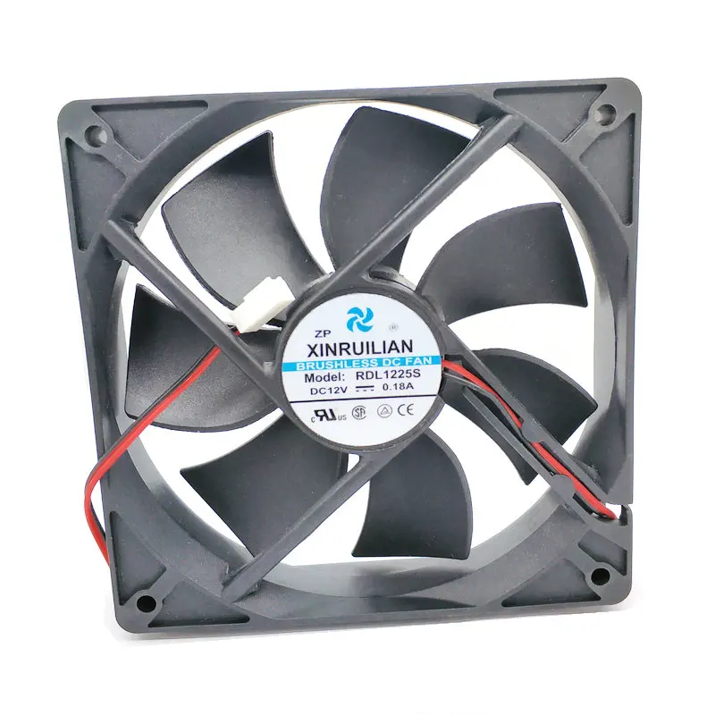 

for XINRUILIAN 12025 12V 0.18A 12CM 12cm RDL1225S 120 * 120 * 25mm Cooling Fan hzdo