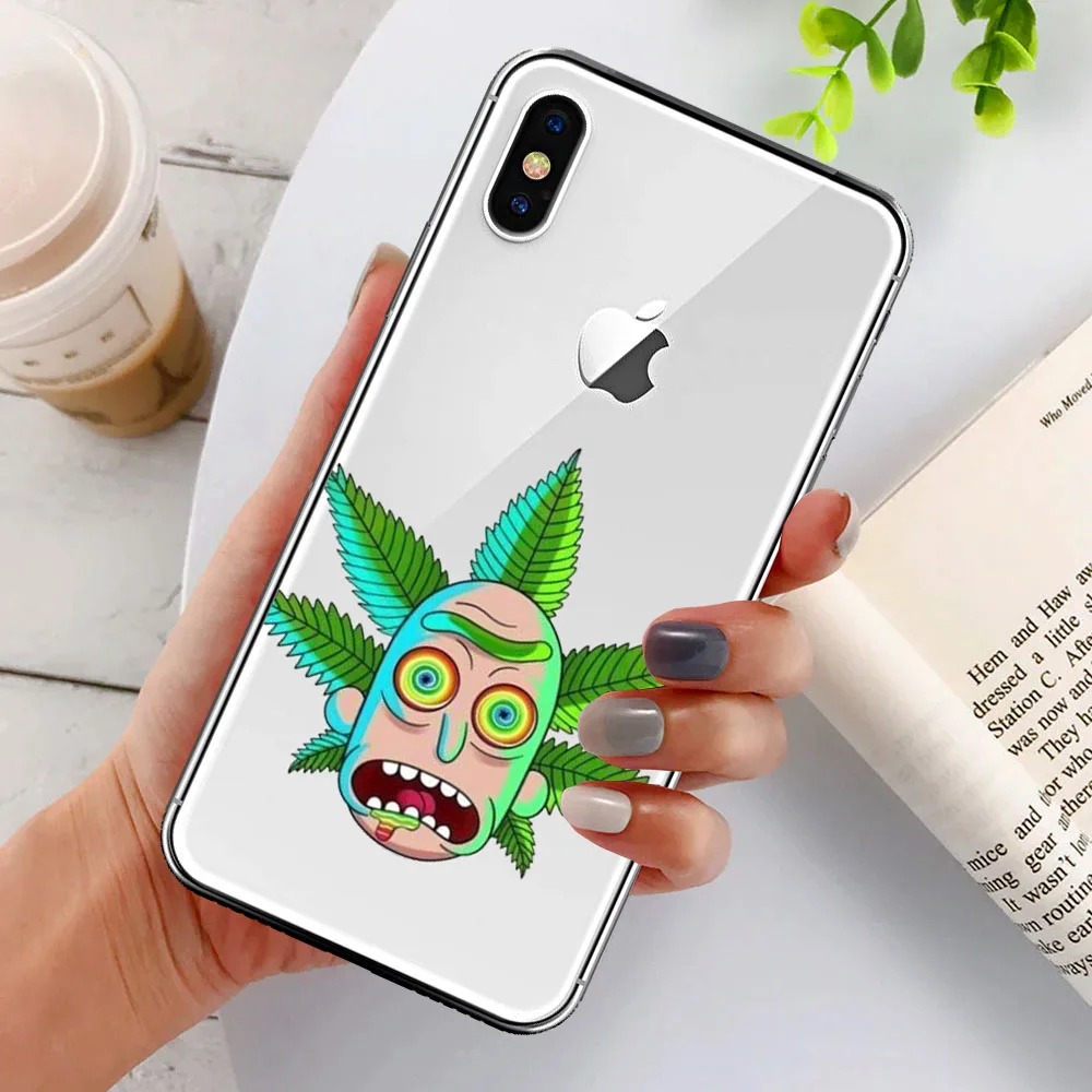 

Funny Cartoon Anime Rick Morty TPU Soft Clear Case Cover For iPhone 11 12 Pro Max 8 7 6 6S Plus XR X XS Max SE 2020 Coque