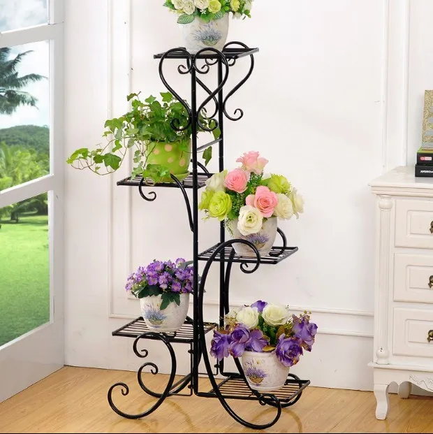 Кованые модели цветов полые напольные слои для внутренней и наружной гостиной