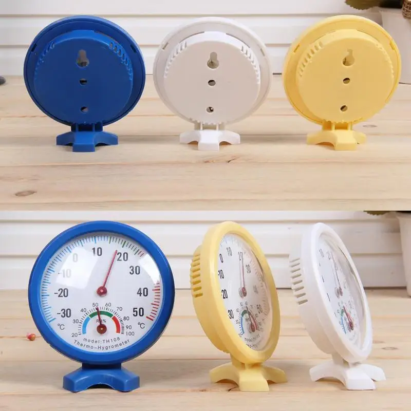 

Round Pointer Thermometer With Pointer Scale Creative Monitor Hygrometer Temperature Outdoor Meter Humidity Weather Conditi A9A8