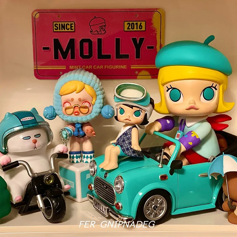 

POPMART оригинальные большие куклы, Молли, яркие, модные игрушки, милые, виниловые игрушки, экшн-фигурки, кавайные аксессуары