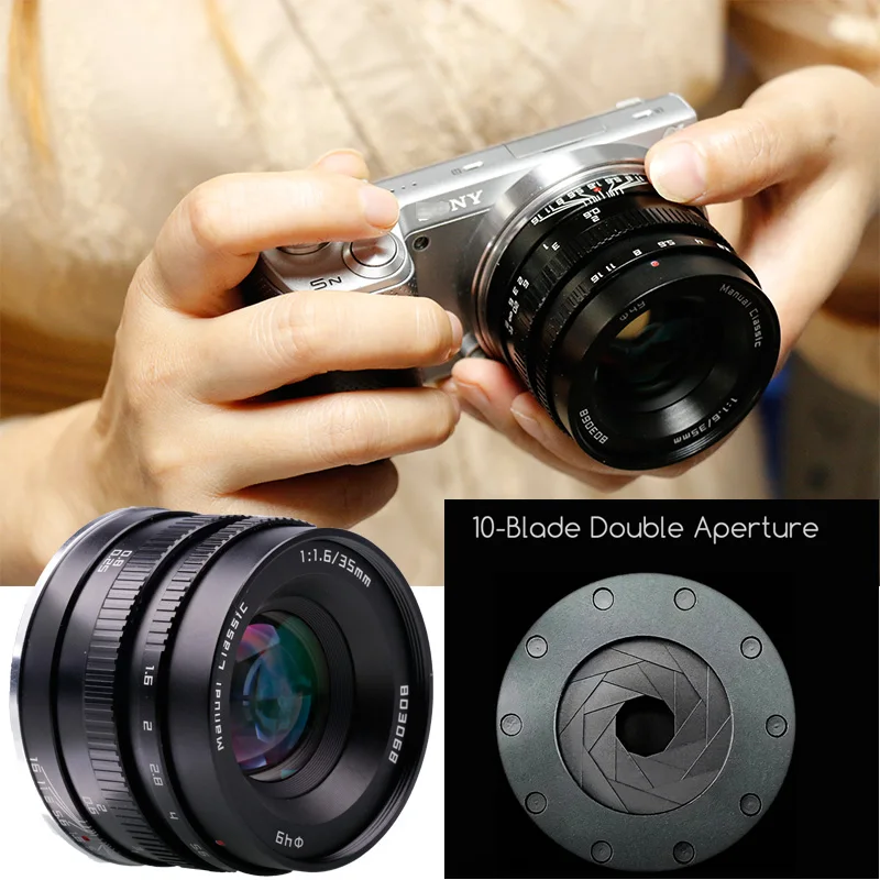 

Ручная фокусировка, объектив 35 мм F1.6 Prime для беззеркальной камеры Sony E Mount NEX