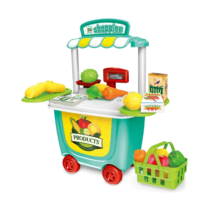 

Children's Games Plastic Supermarket Toys Vegetable Cash Register Machine Toy
