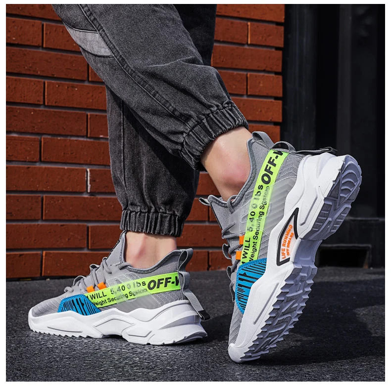 

Men's casual sports non-slip wear-resistant sweat-absorbent deodorant men's breathable shoes running shoes fashion summer