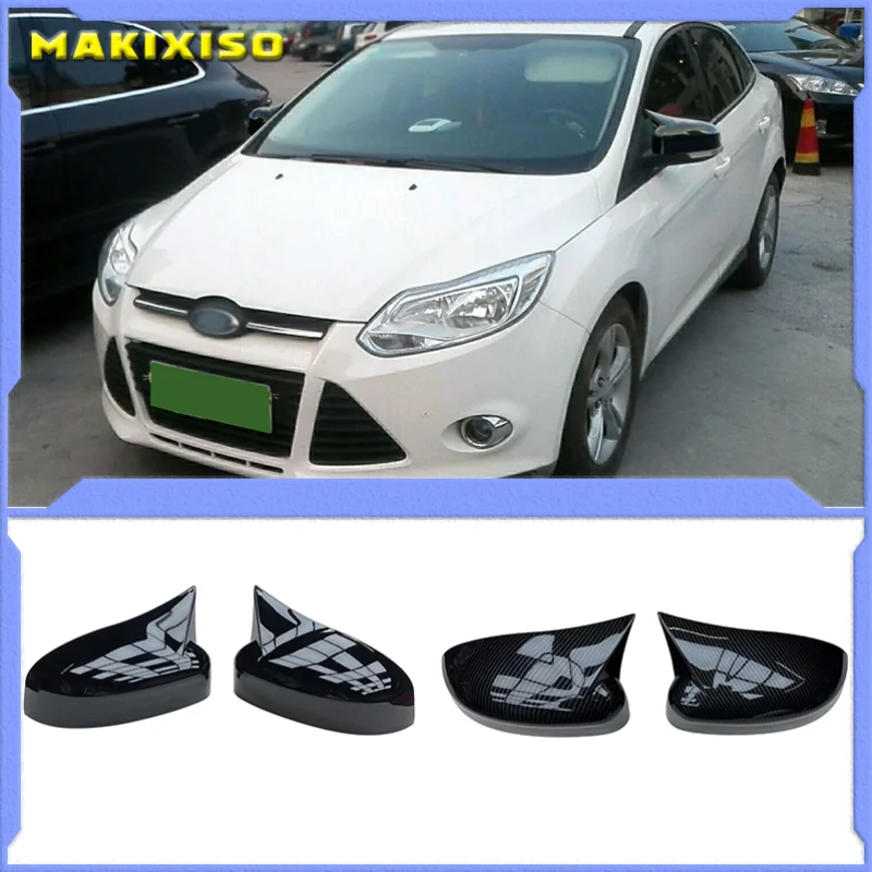 

2pcs/Set Car Door Side Mirror Cover Replacement Parts For Ford Focus