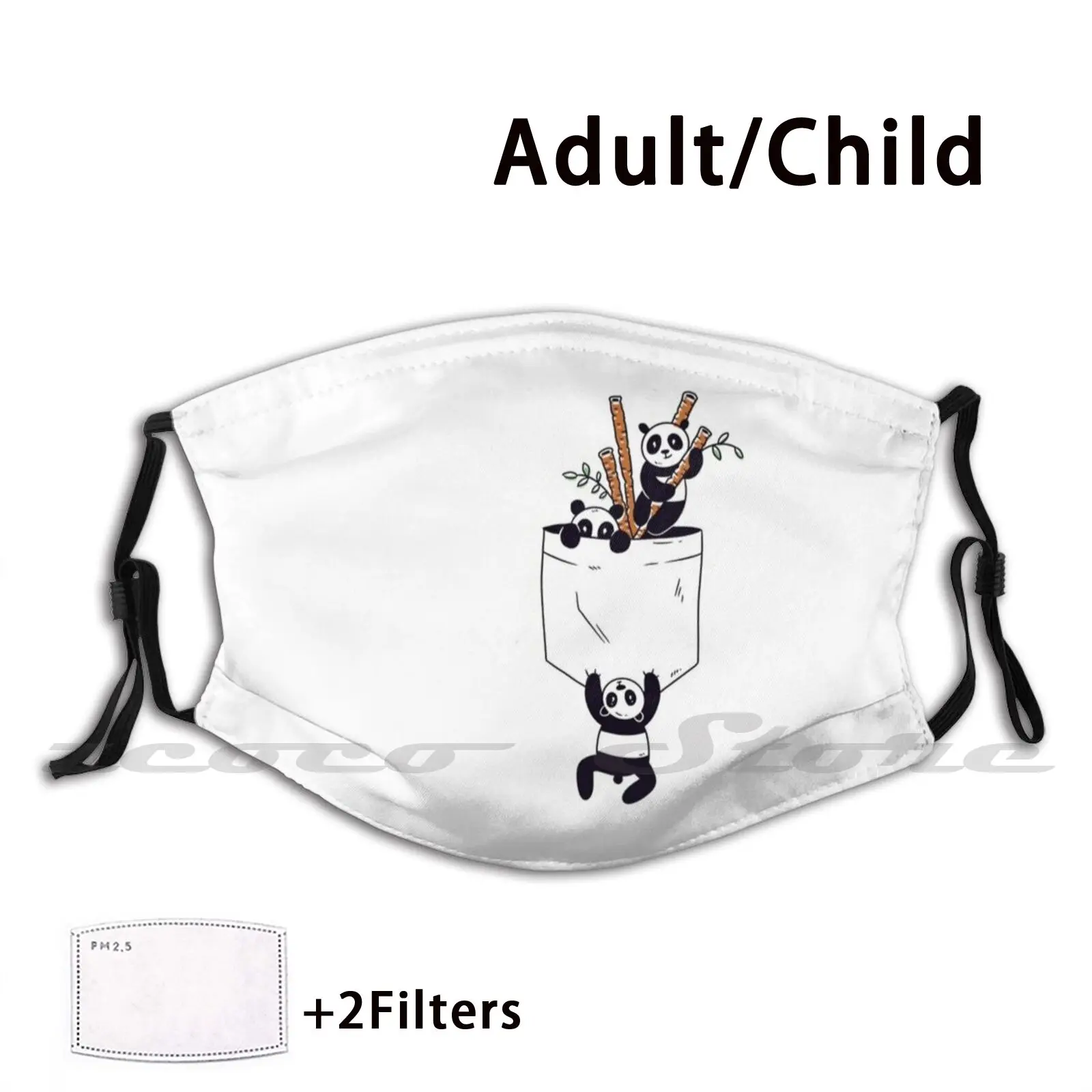 

Washable Trending Customized Pm2.5 Filter Mask Coolpanda Cool Panda Pandalove Pandabear Pandas Pandalover Love Bear Cute