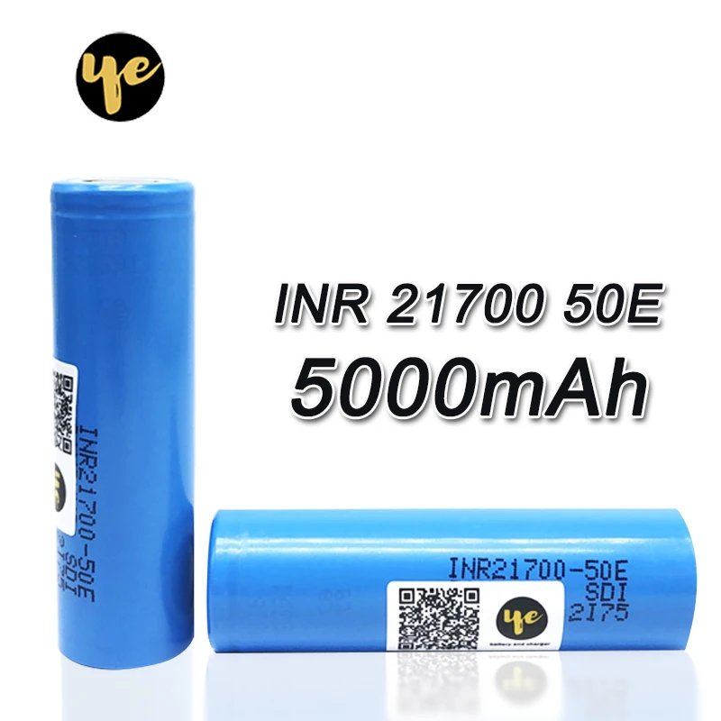 Оригинальная батарея INR 21700 для 50E 10A 5000mAh электронная сигарета фонарик электрическая отвертка инструмент Электрический велосипед 21700 аккумулятор