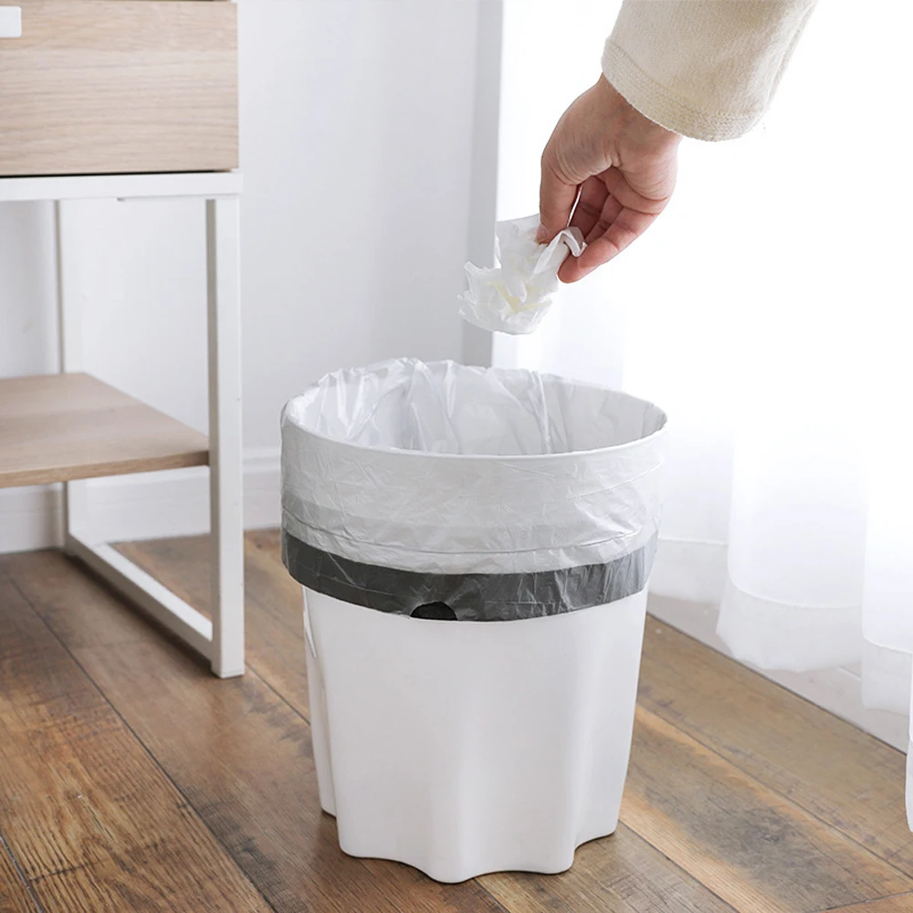 15 шт утолщенные бытовые 30L мешки для мусора кухонные несущие 9 кг одноразовые