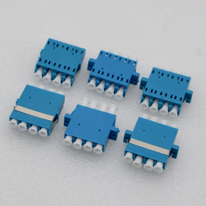 20 шт. Новый волоконно оптический адаптер разъем LC/UPC Четырехместный фланец муфта