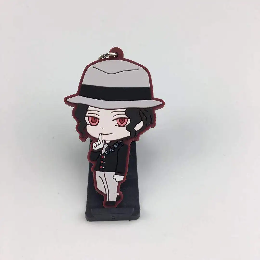 9 Аниме демон убийца Kimetsu no Yaiba резиновый брелок для ключей гоночные ремни Косплей - Цвет: 9