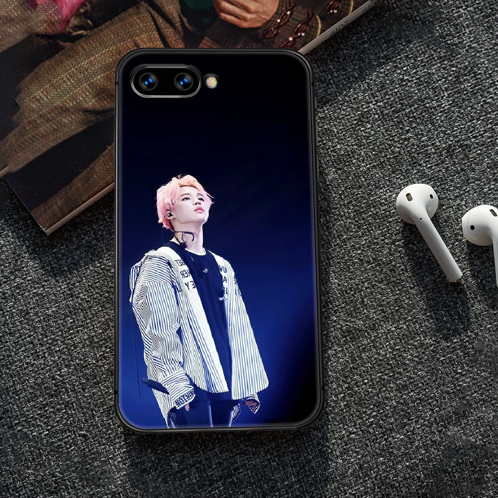 

Bangtan Boys JiMin Phone Case Cover Hull For HUAWEI honor 7a 8 8s 8a 8x 9 9x 10 20 i Lite Pro black Cell Pretty Prime Silicone