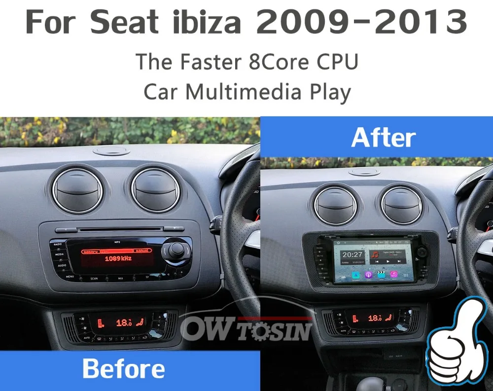 5 USB порт Android 9,0 PX6/Восьмиядерный автомобильный dvd-плеер для сиденья Ibiza 2009 2010 2011 2012 2013 Автомобильный Радио DSP gps Мультимедиа