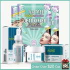 Hemeiel акне крем лечение маски с эссенцией наборы анти-прыщи отбеливание акне Корейская маска для лица анти акне наборы для ухода за кожей