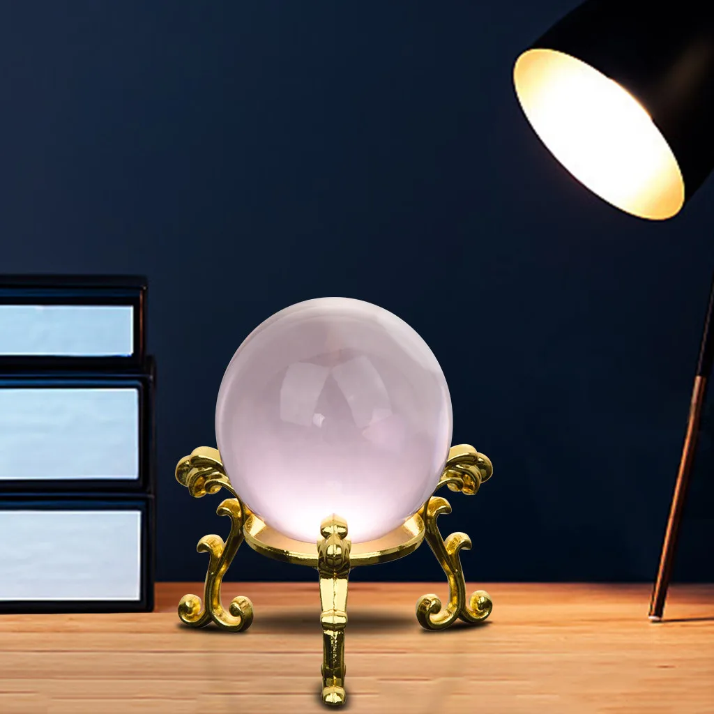 40 мм Хрустальный шар с золотой цветок стенд Комбинации дома вечерние украшения