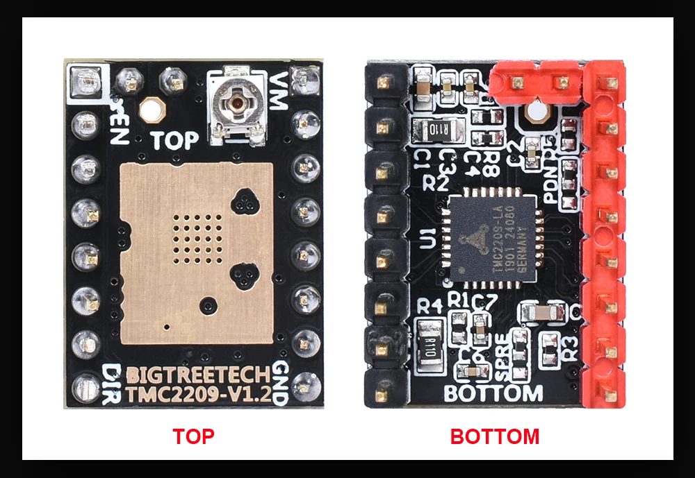 BIGTREETECH TMC2209 V1.2 Драйвер шагового двигателя UART StepSticks VS TMC2208 TMC2130 для SKR V1.3 PRO E3 MKS 3d панель принтера
