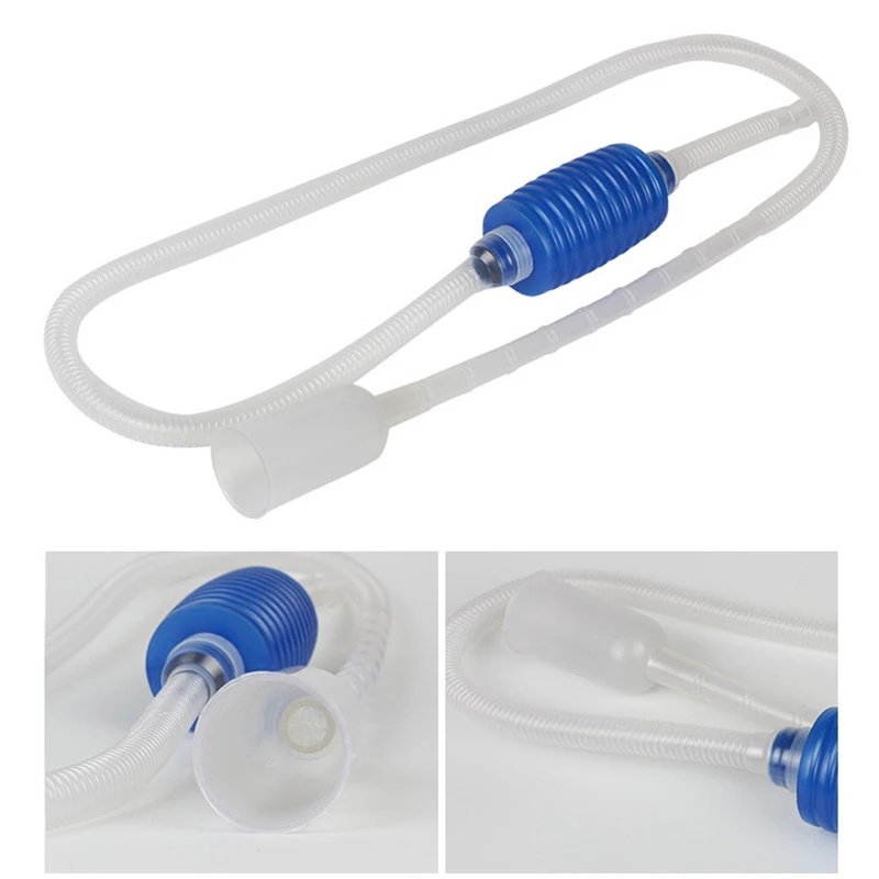 Простой аквариумный очиститель для аквариума гравия вакуумный сифон насос