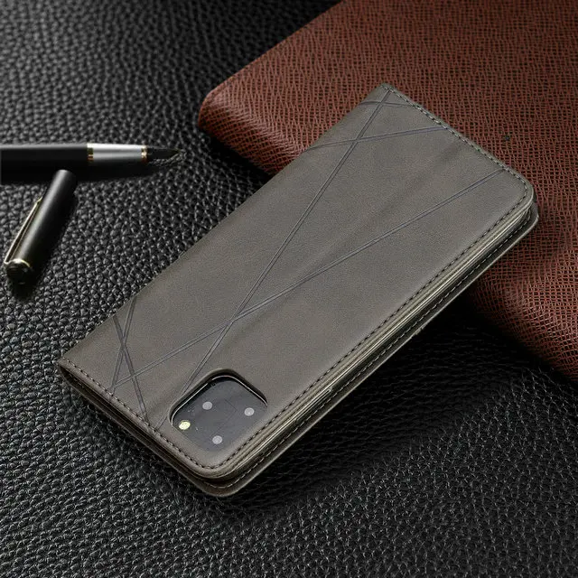 Роскошный кожаный чехол в клетку для iPhone 11, iPhone 11 Pro Max, чехол-кошелек Etui для iPhone 11 Pro, чехол для iPhone11 11Pro, чехол