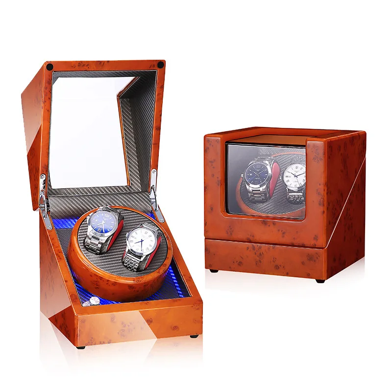 Автоматическая коробка для намотки часов роскошный светодиодный лайтбокс
