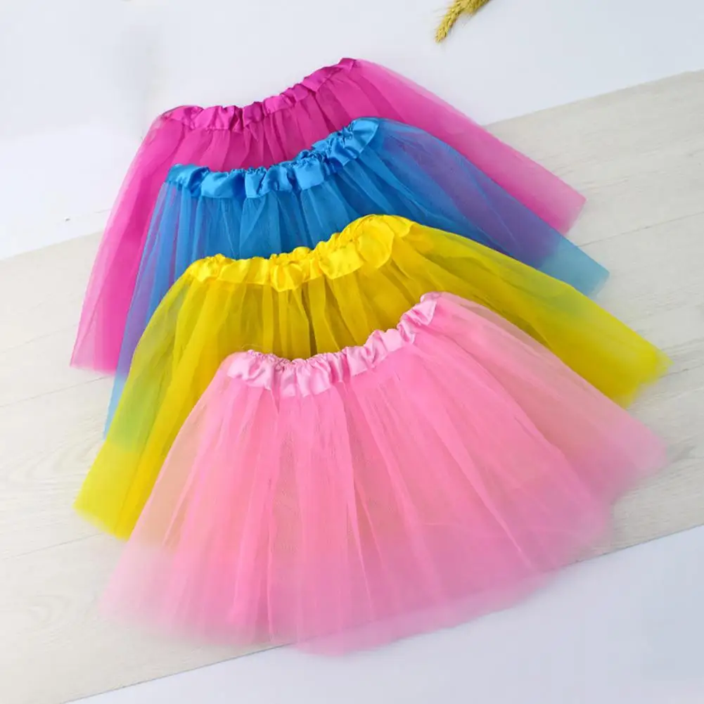 Трехслойная сетчатая мягкая эластичная лента на талии для детей девочек газовая