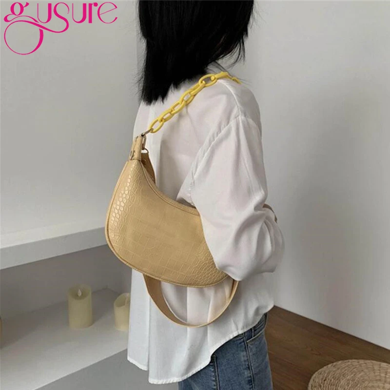 Gusure маленькие сумки через плечо из искусственной кожи с каменным узором для