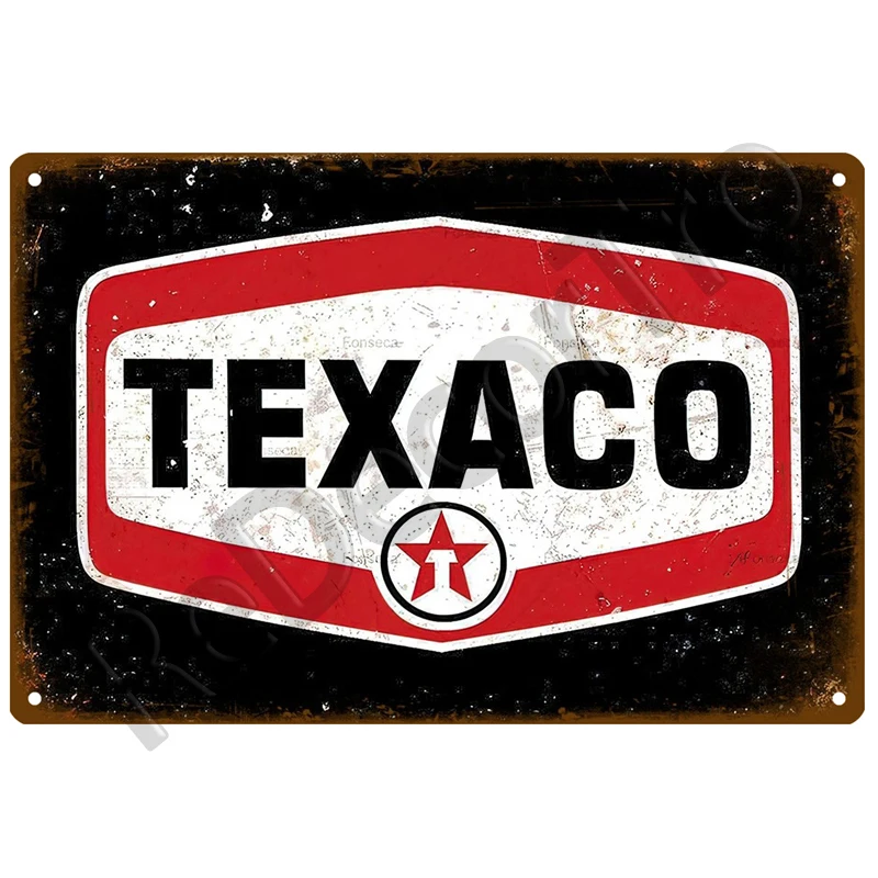 

Металлическая вывеска Gulf Texaco