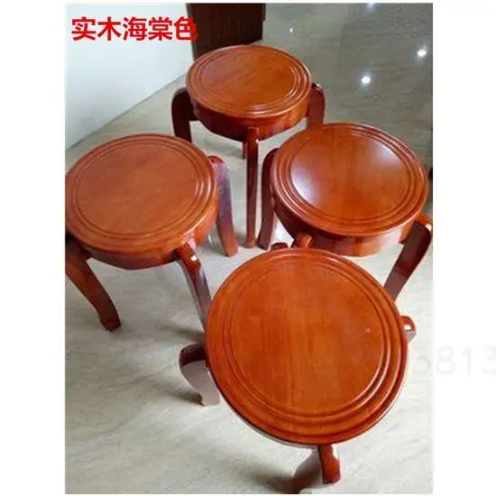 Стул из массива дерева модный круглый стул деревянный креативный обеденный стол