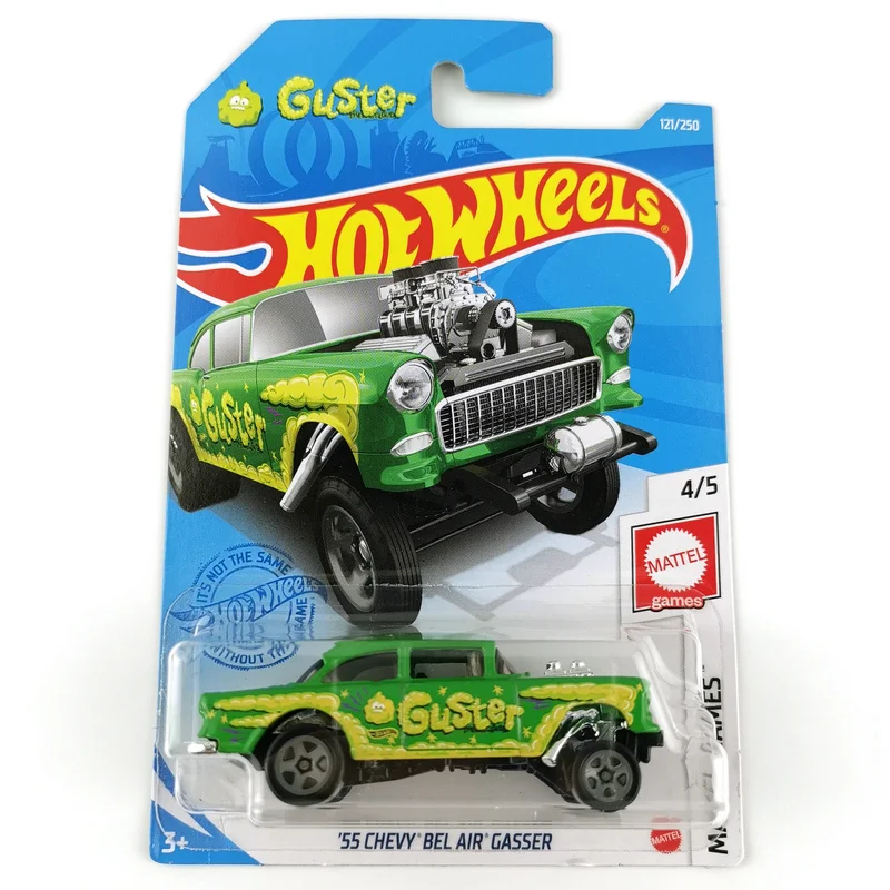 

2021-121 Hot Wheels 1:64 55 CHEVY BEL AIR GASSER Коллекционная версия металлическая литая модель автомобиля, детские игрушки
