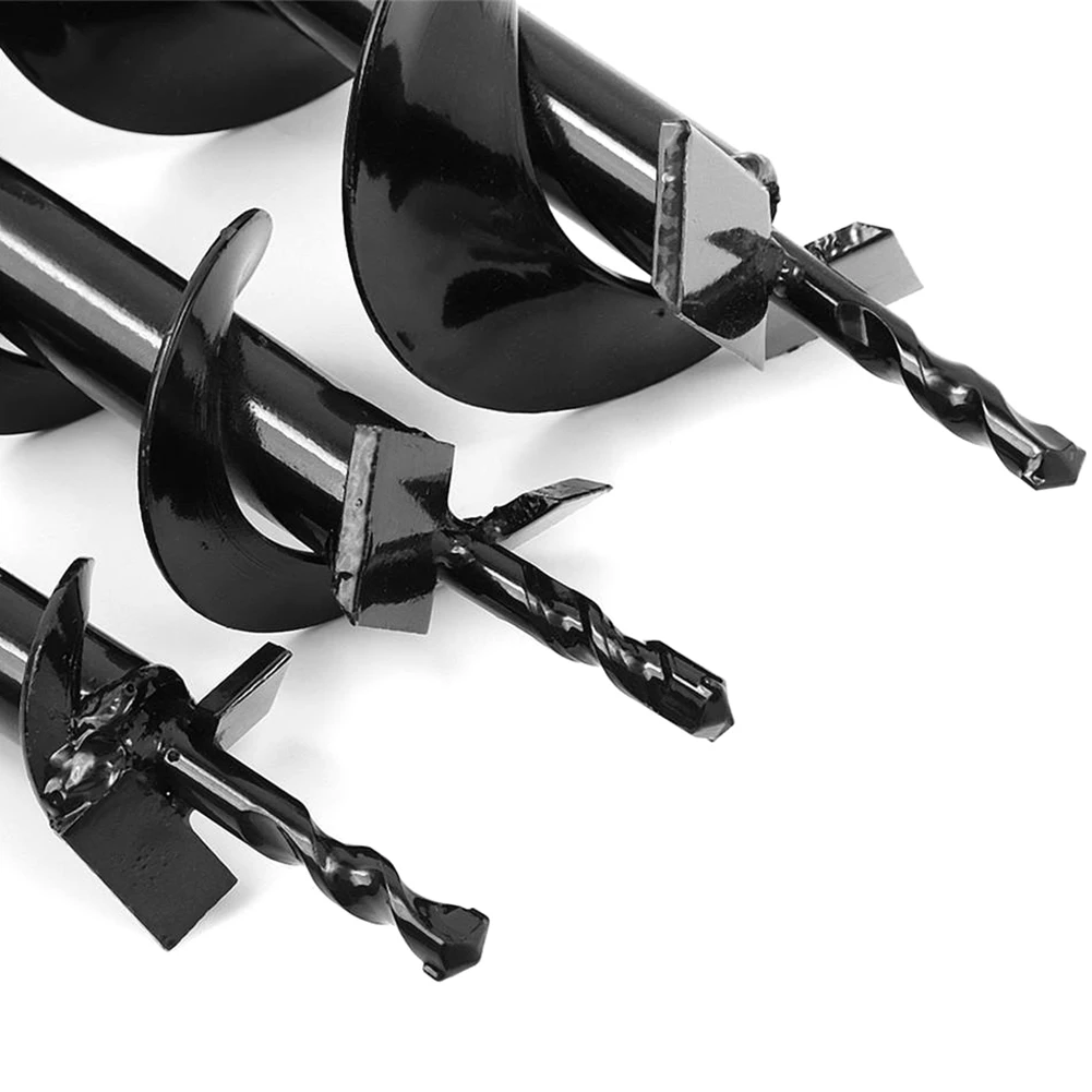 

40/60/100mmx800mm Garden Augers Spiral Drill Bit Flower Planter HEX Shaft Drill Gardening Earth Drill Planting Hole Digger Tool