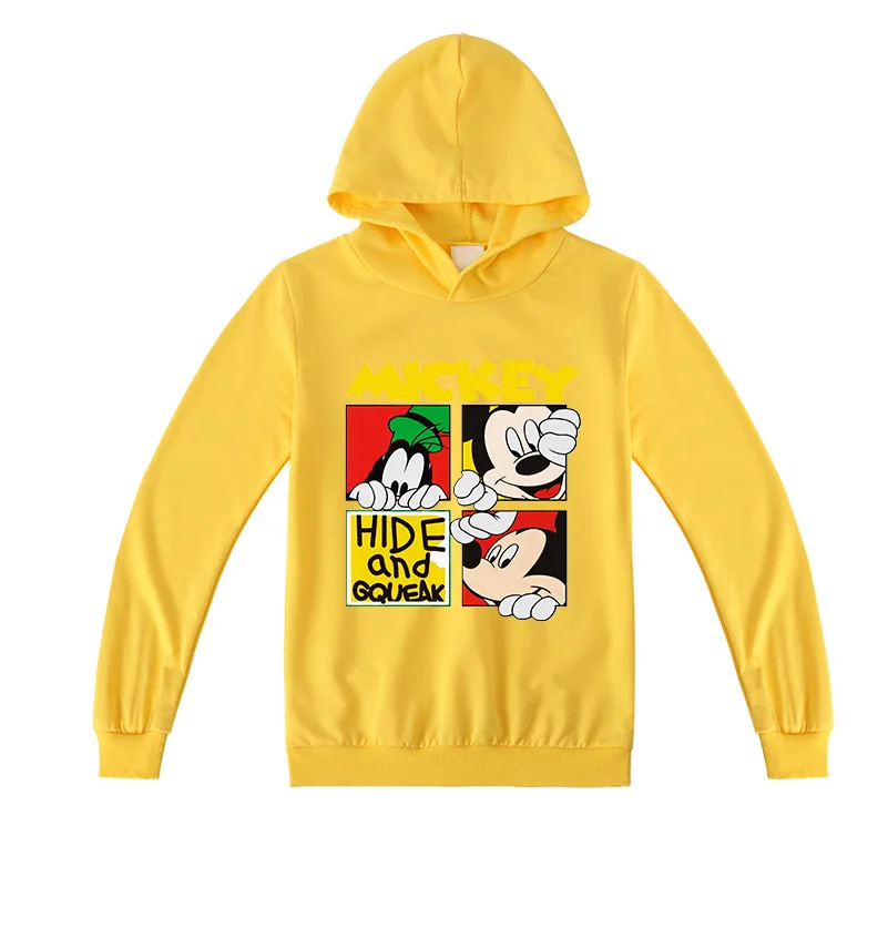 Детское хлопковое пальто с капюшоном и принтом Микки Минни Маус | Мать ребенок