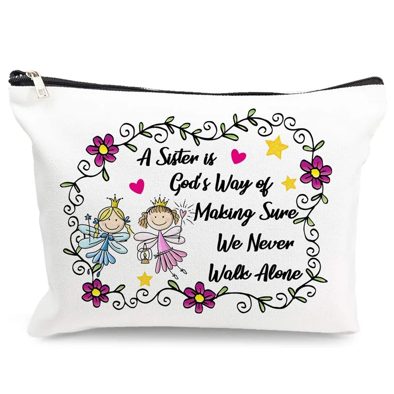 

Big Little Sister Best Friend Makeup Cosmetic Bag Friendship Birthday Graduation Christmas new Year Mother's Day present Gift
