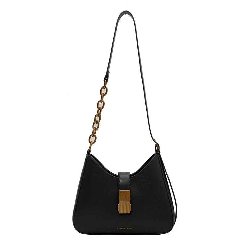 

Half-Moon Small Simple PU Leather Underarm Bags for Women 2021 Summer Luxury Trend Shoulder Cross Body bags and Purses Branded