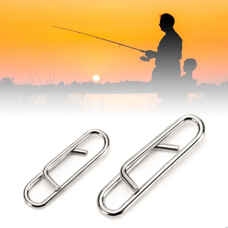 100 шт./упак. мощный быстрая связь с кнопки Pin рыболовные снасти быстрой смены ведет