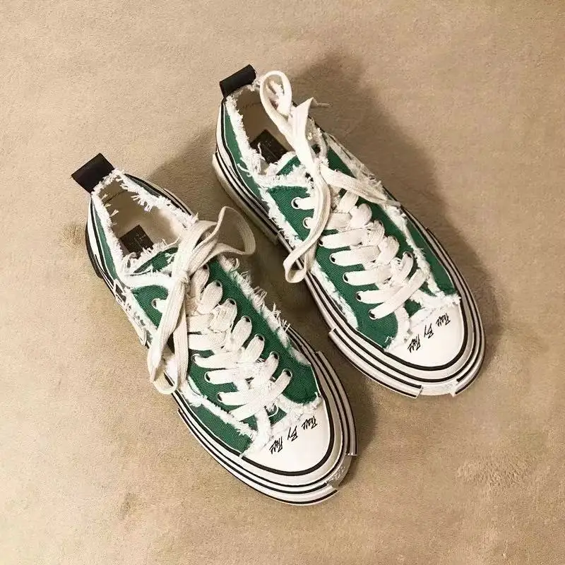 

High Quality Holiday Vacation Woman Canvas Sport Shoes Shallow Fashion Woman Flat Shoes Platform Female Shoes 2020 New