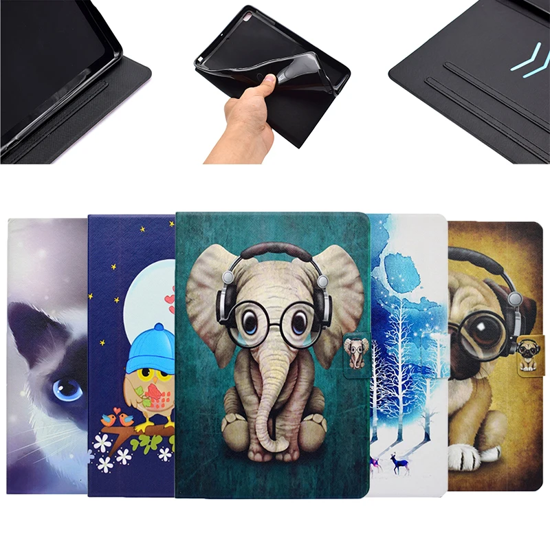 Смарт чехол для Samsung Galaxy Tab A 8 0 T350 T355 SM &quotс рисунком из мультфильма Пробуждение/сон
