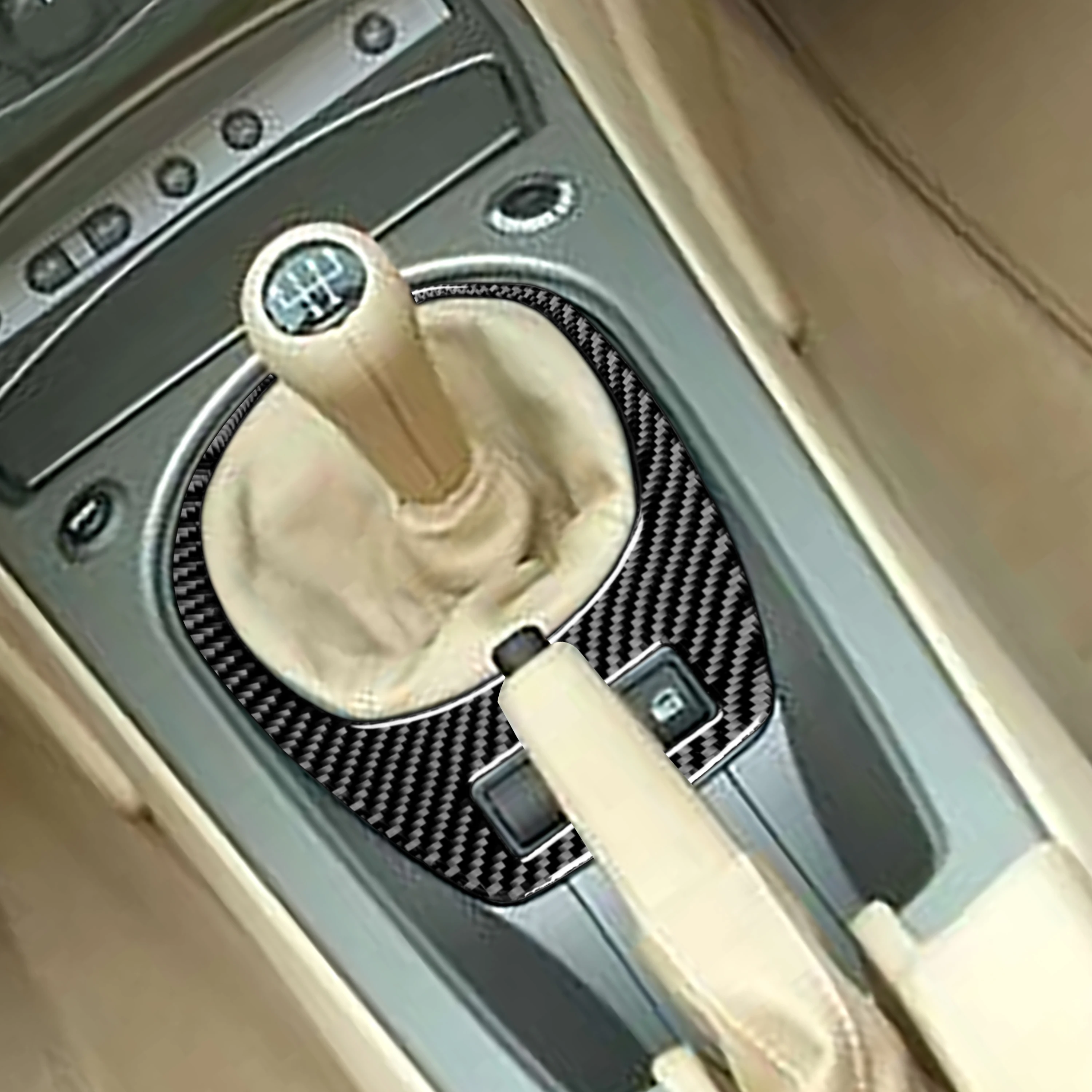 Для BMW Z4 E85 2003-2008 углеродного волокна наклейки Черный Цвет Шестерни рамка коробки