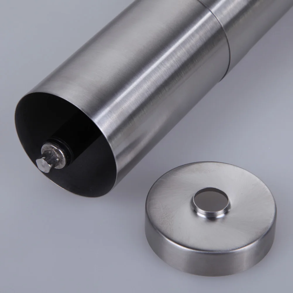 

Silver Coffee Grinder Mini Stainless Steel Hand Manual Handmade Coffee Bean Burr Grinders Mill Kitchen Tool Crocus Grinders