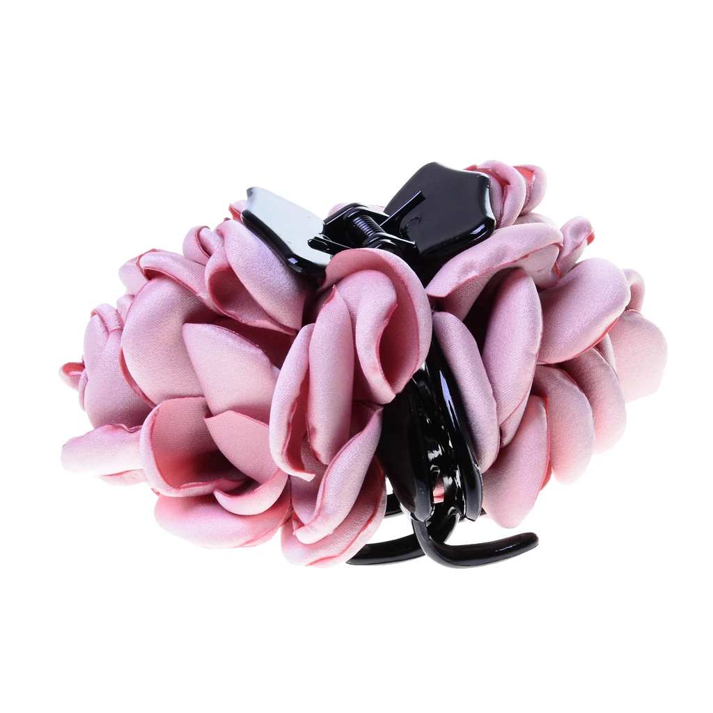 Зажим для волос с цветком розы 4 цвета |