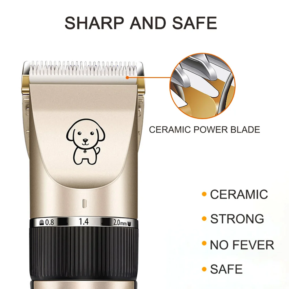Машинка для стрижки домашних животных малошумный триммер шерсти собак кошек